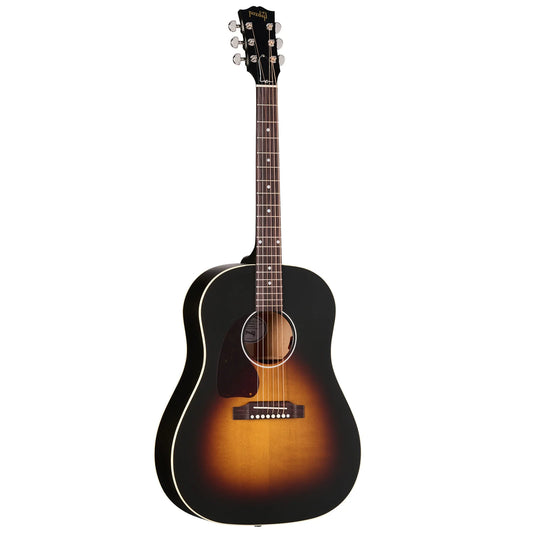 Gibson J-45 Special Lefty Electric/ Acoustic Guitar with Softshell Case - Satin Vintage Sunburst