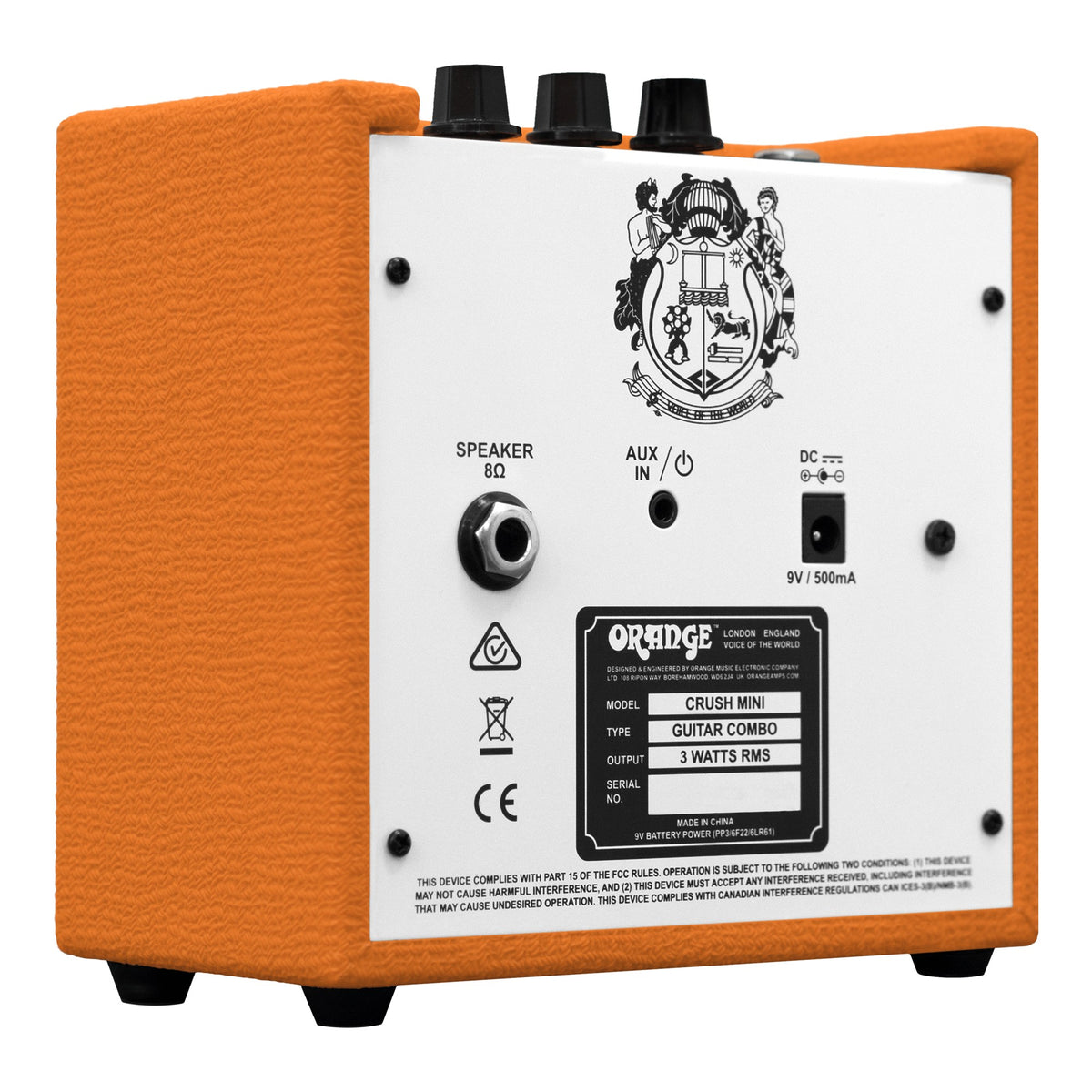 Orange Crush Mini 3W Portable Guitar Amp in Orange – additional view