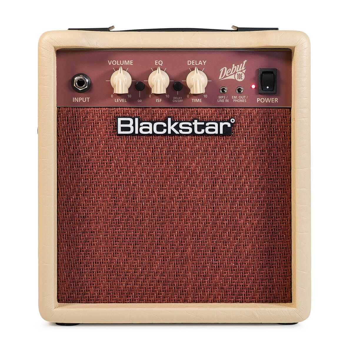 Blackstar Debut 10E in Cream – front view