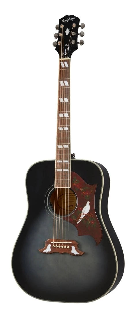 Epiphone Dove Studio Trans Ebony Burst Electric Acoustic Guitar