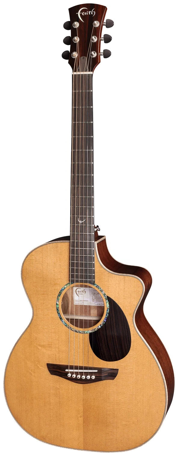 Faith Guitars PJE Legacy Earth Cutaway Electric / Acoustic Guitar Khaya Mahogany PRE ORDER