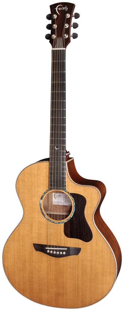 Faith Guitars PJE Legacy Neptune Cutaway Electric/ Acoustic Guitar Khaya Mahogany PRE ORDER