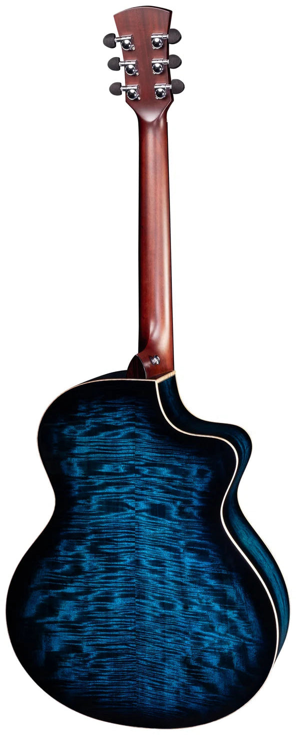 Faith Guitars Neptune Blue Moon Cutaway Lefty Electric / Acoustic Guitar in Blue PRE ORDER