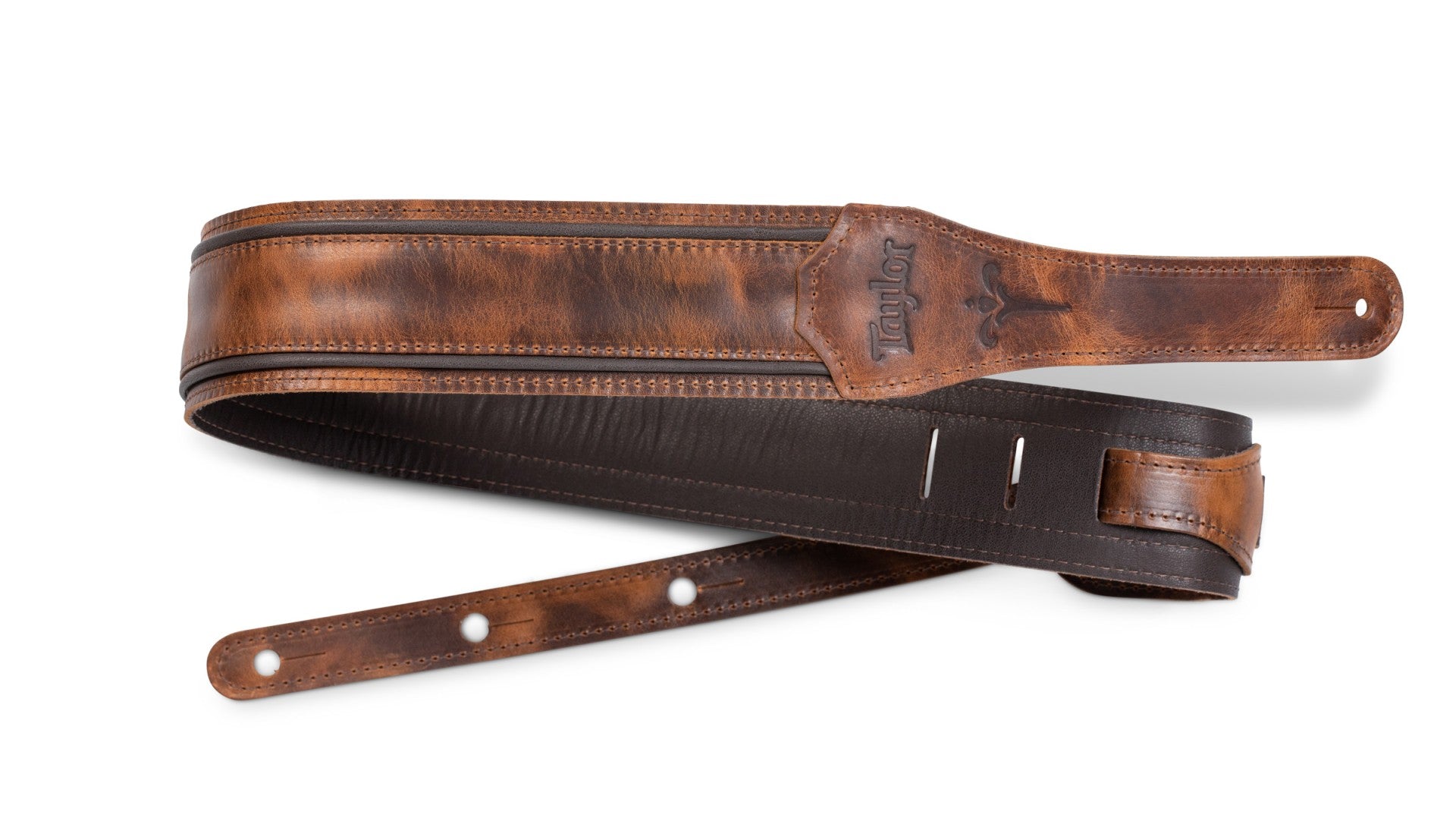 Taylor Fountain Strap, Leather, 2.5", Weathered Brn