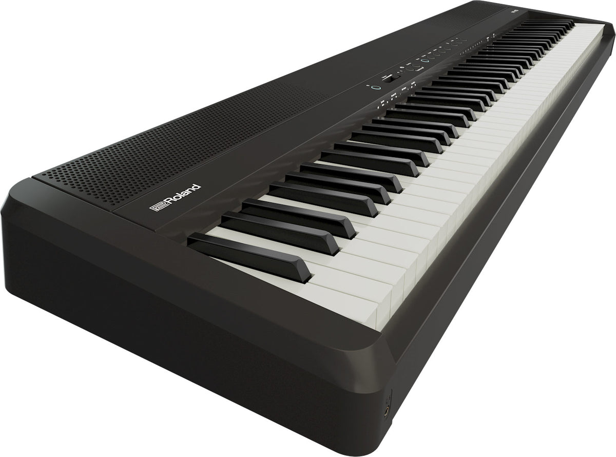 Roland FP-40 digital piano in black, angled view
