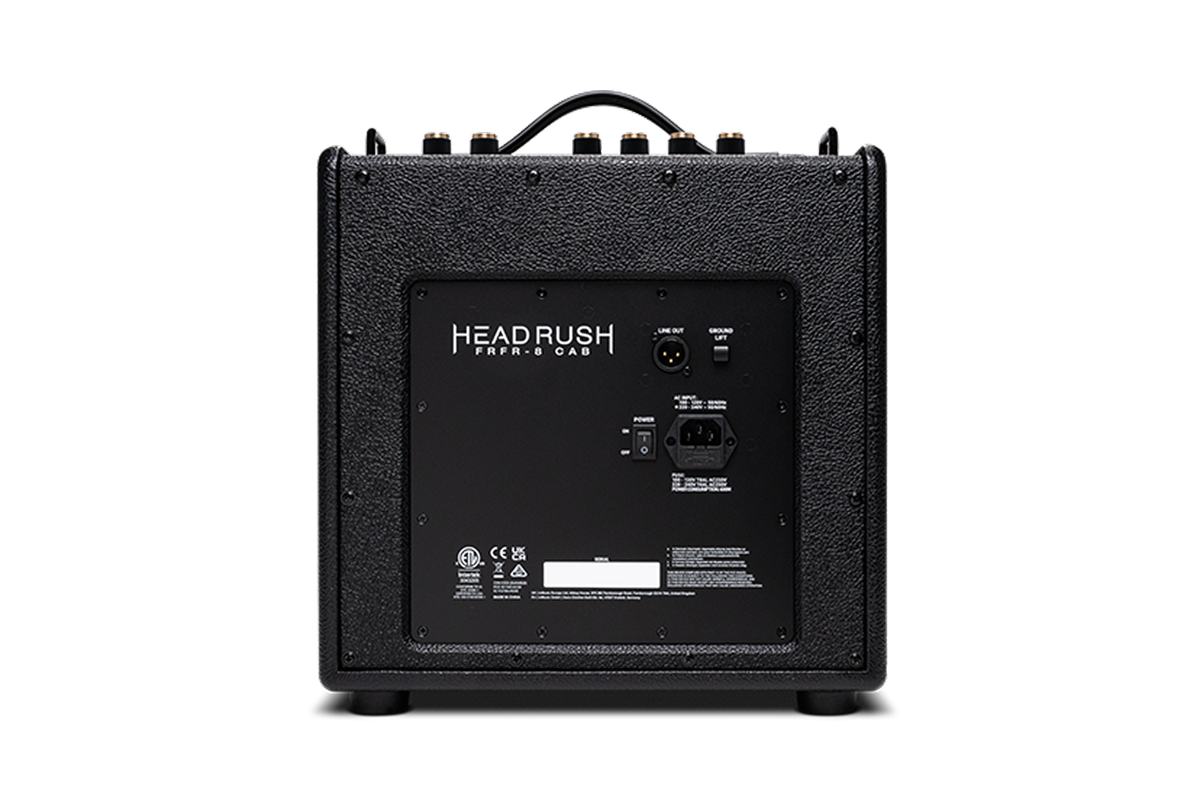 HeadRush FRFR-8 CAB 480W 8-inch Full-Range Flat-Response Guitar Cabinet with Bluetooth