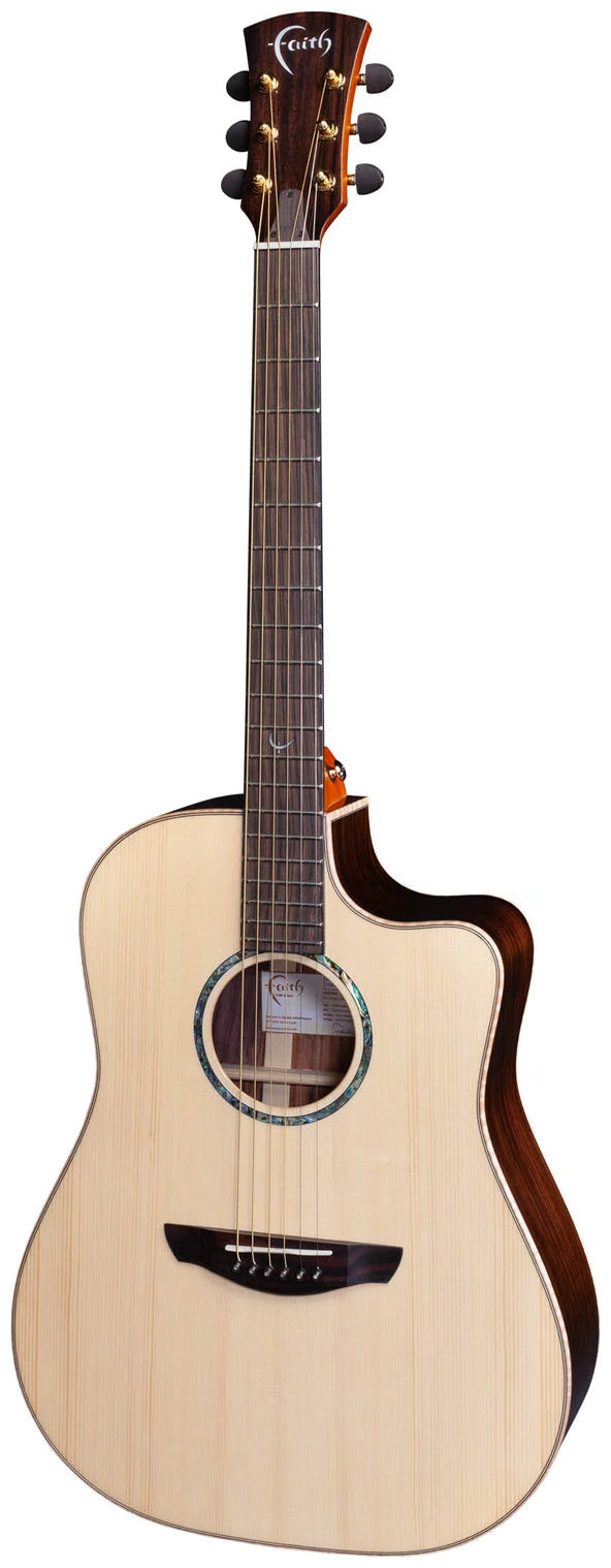 Faith Guitars HiGloss Saturn 3-Piece Indonesian Rosewood Back & Sides Electric/ Acoustic Guitar PRE ORDER