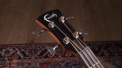 Faith Natural Titan Acoustic Bass Electro, headstock