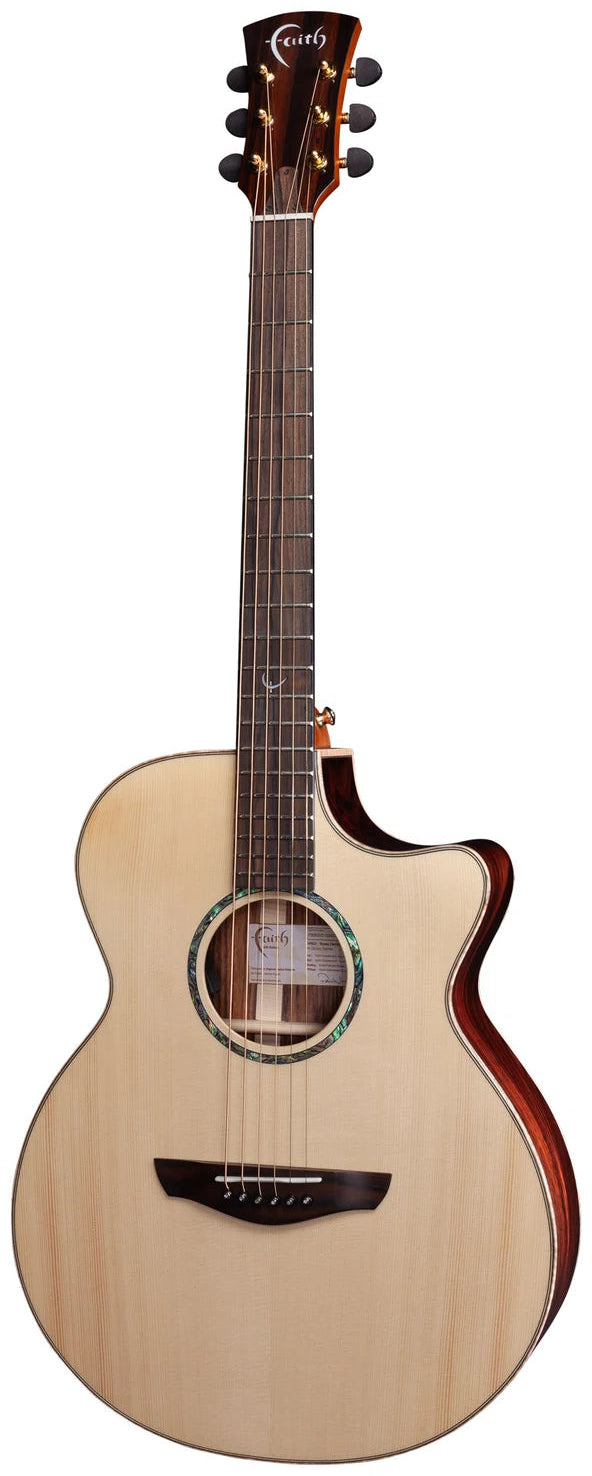 Faith Guitars HiGloss Venus 3-Piece Indonesian Rosewood Back & Sides Electric / Acoustic Guitar PRE ORDER