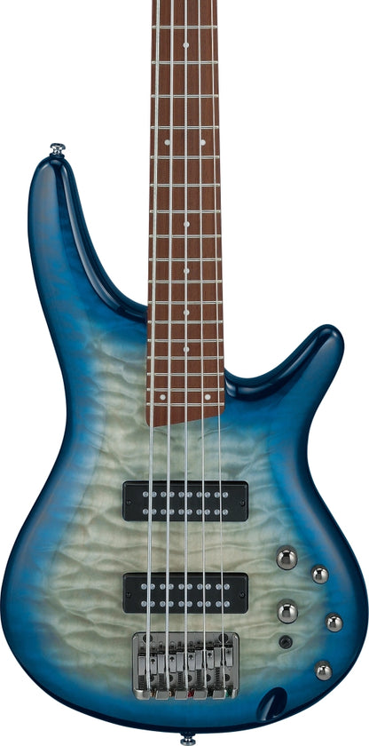 Ibanez SR Standard 5-String Electric Bass - Stained Cosmic Blue Starburst
