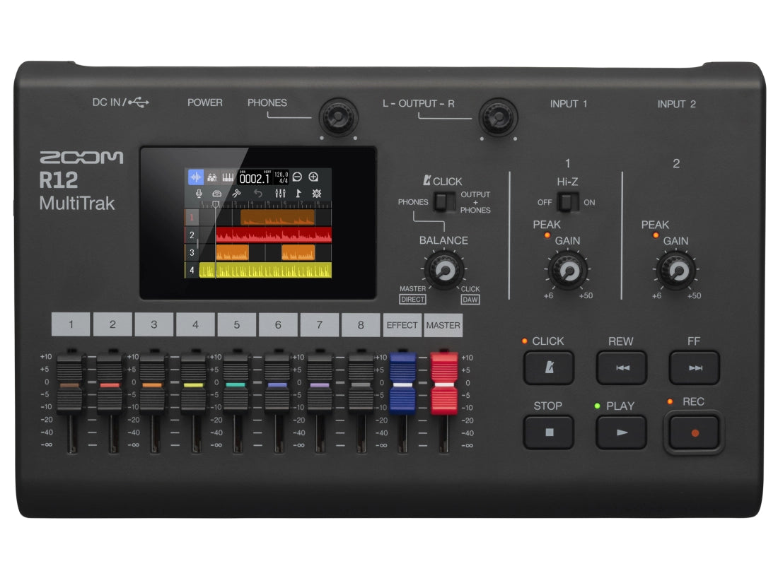 Zoom R12 MultiTrak 8-Track Recorder/Interface with Touchscreen