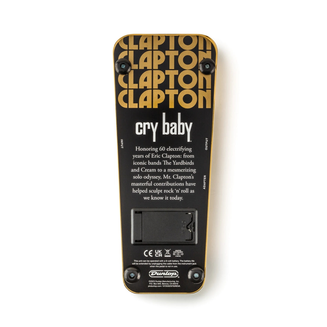 Dunlop Special Edition Eric Clapton Cry Baby Wah Pedal in Gold