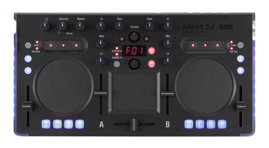 Korg KAOSS DJ USB and standalone DJ controller with KAOSS Pad