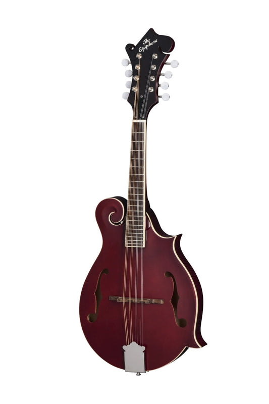 Epiphone F-5 Studio Mandolin with Gigbag in Wine Red Satin