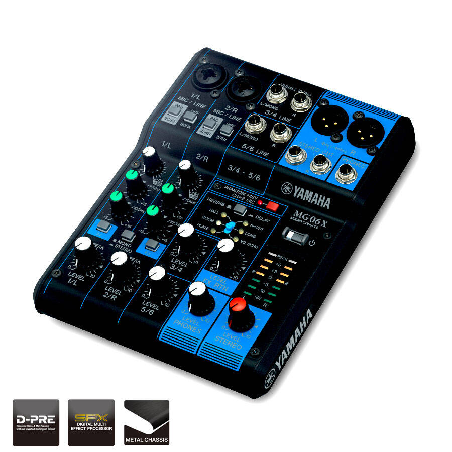 Yamaha MG06X 6 Channel  Mixer w/Effects