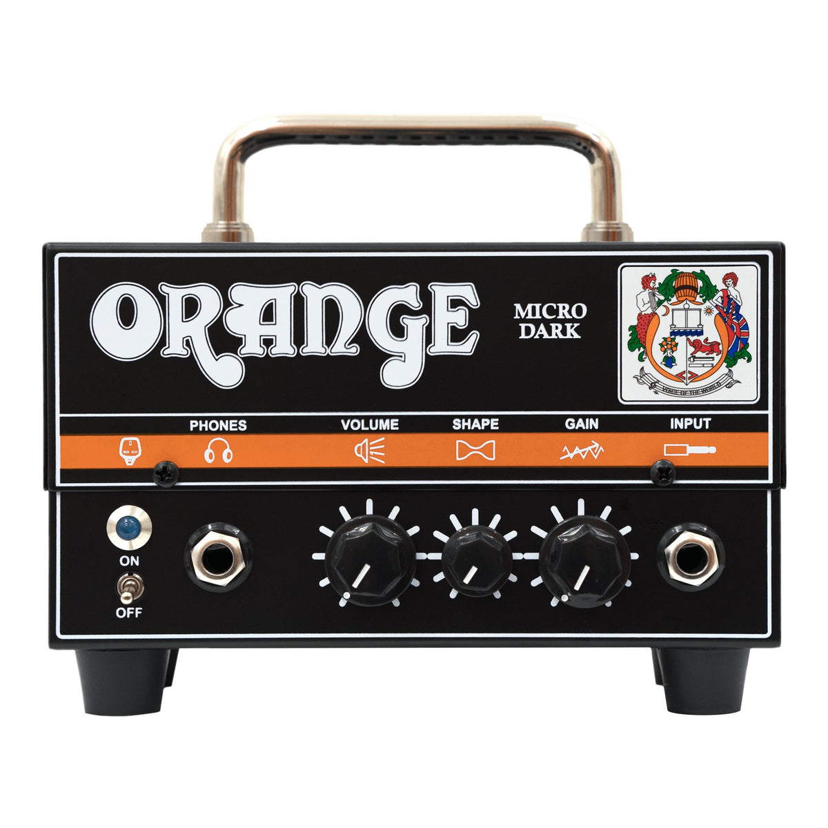 Orange Micro Dark 20W Valve-Preamp Mini Guitar Amp Head – front view