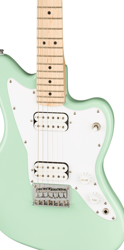 Squier Mini Jazzmaster HH electric guitar in Surf Green – view 2