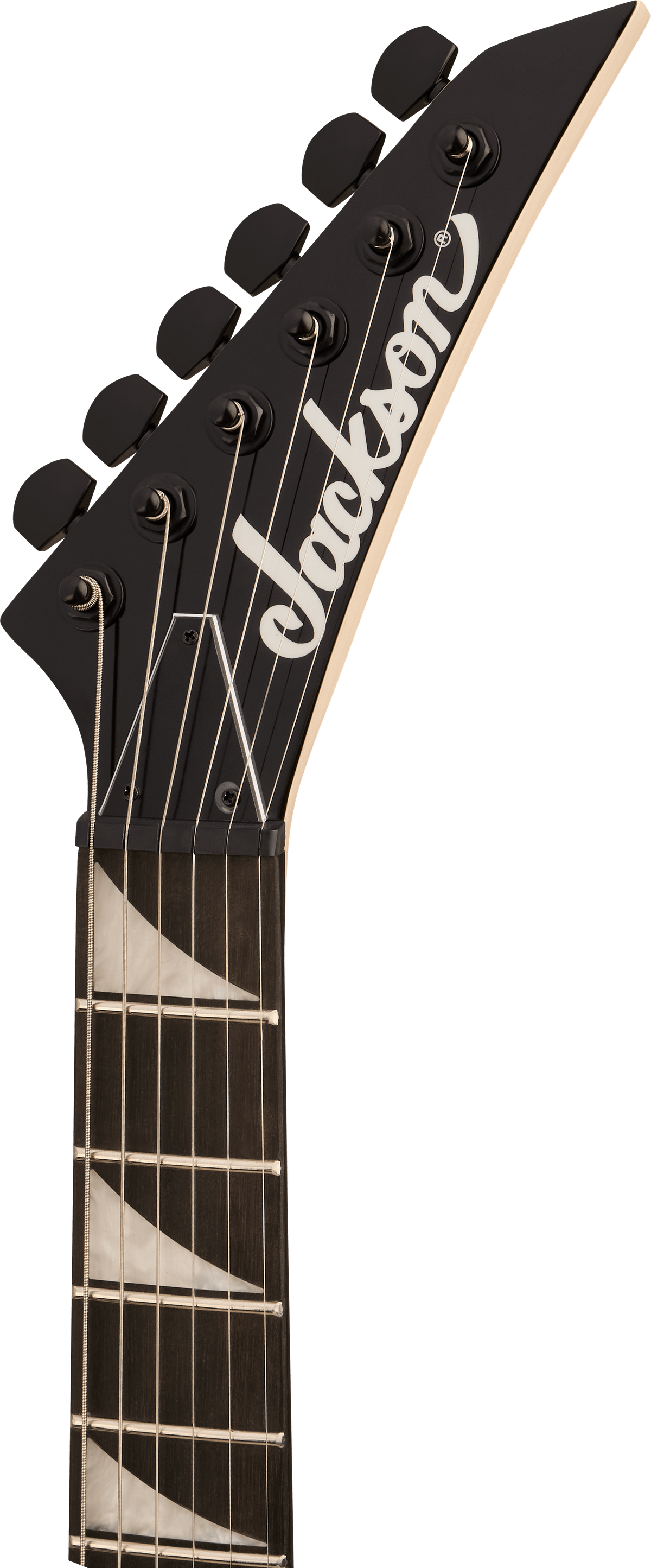 Jackson JS Series RR Minion JS1XM 2/3 Size Electric Guitar In Snow White With Black Pinstripes – view 2