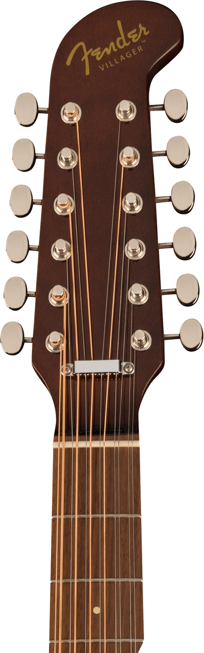 Fender Villager™ 12-String Electric Acoustic Guitar in Aged Natural Finish
