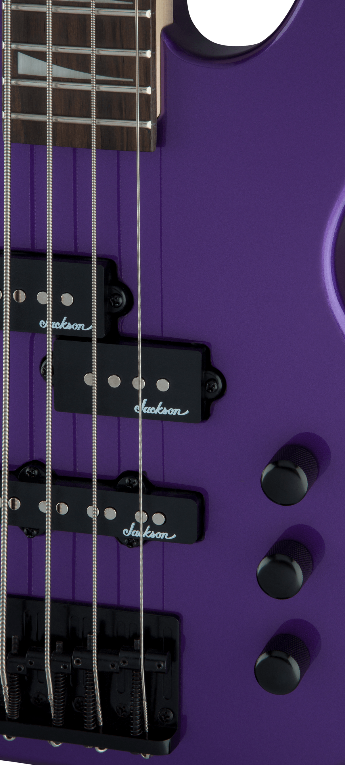 Jackson JS Series Concert Bass Minion JS1X in Pavo Purple – view 3
