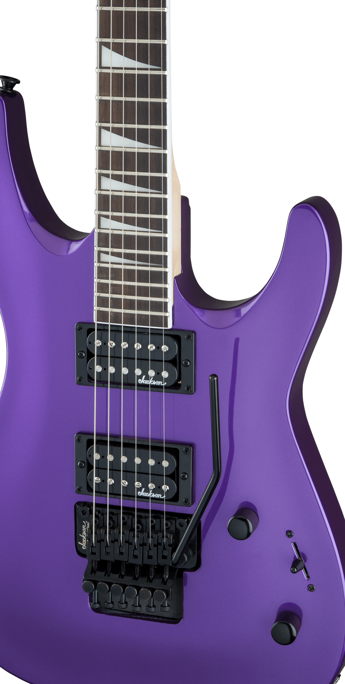 Jackson JS Series Dinky Arch Top JS32 DKA electric guitar in Pavo Purple – view 3
