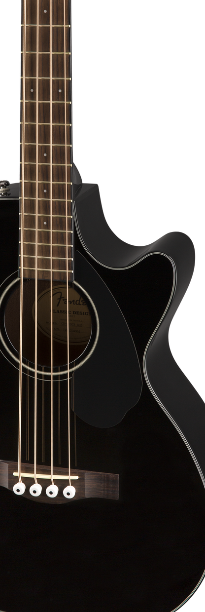 Fender CB-60sce Electric Acoustic Bass Guitar in Black – view 4