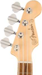 Fender Fullerton Precision Electric Acoustic Bass Ukulele in Olympic White – view 4