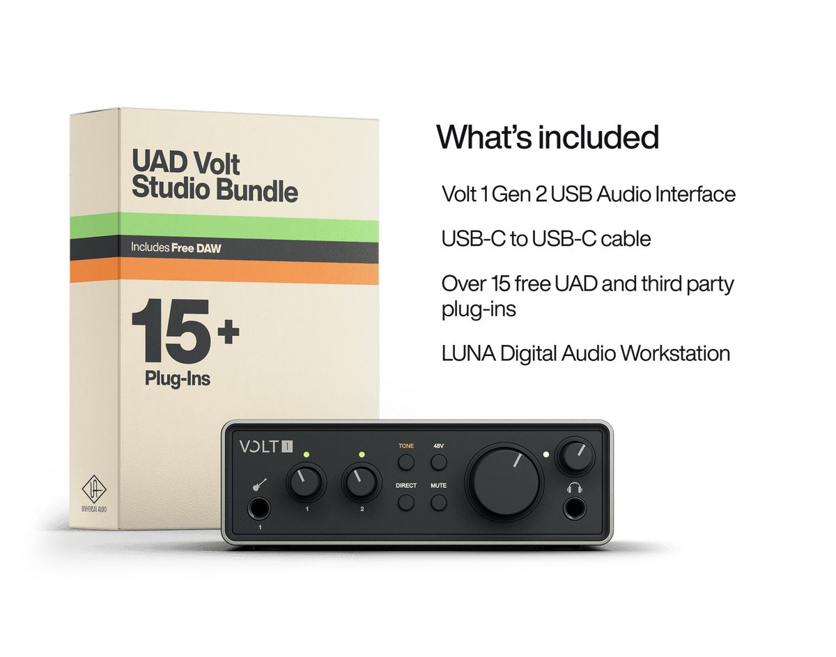 Universal Audio Volt 1 Gen 2, angled view