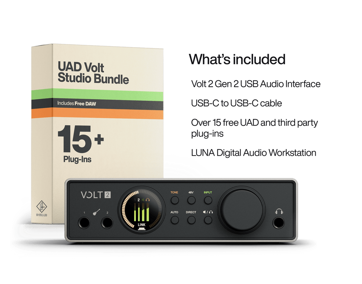 Universal Audio Volt 2 Gen 2, angled view