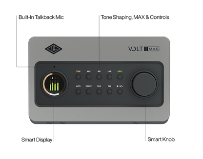 Universal Audio Volt 2 Max, rear connections