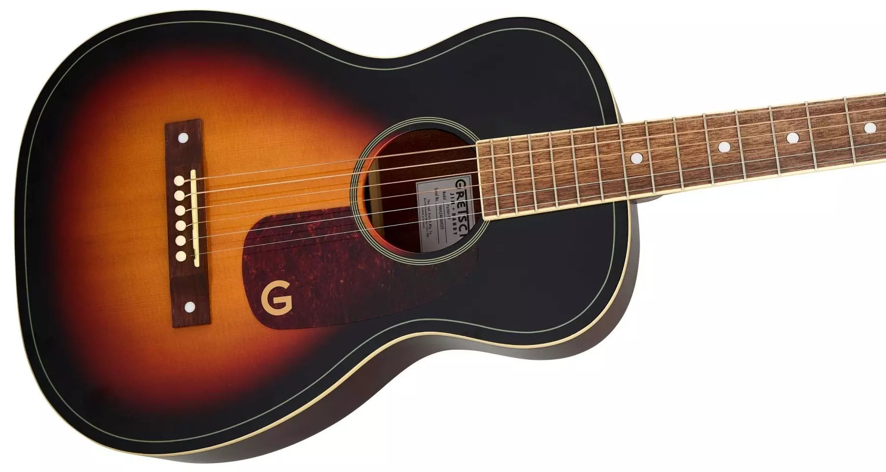 Gretsch Limited Edition Jim Dandy Parlor Solid Top, Walnut Fingerboard - Heritage Burst