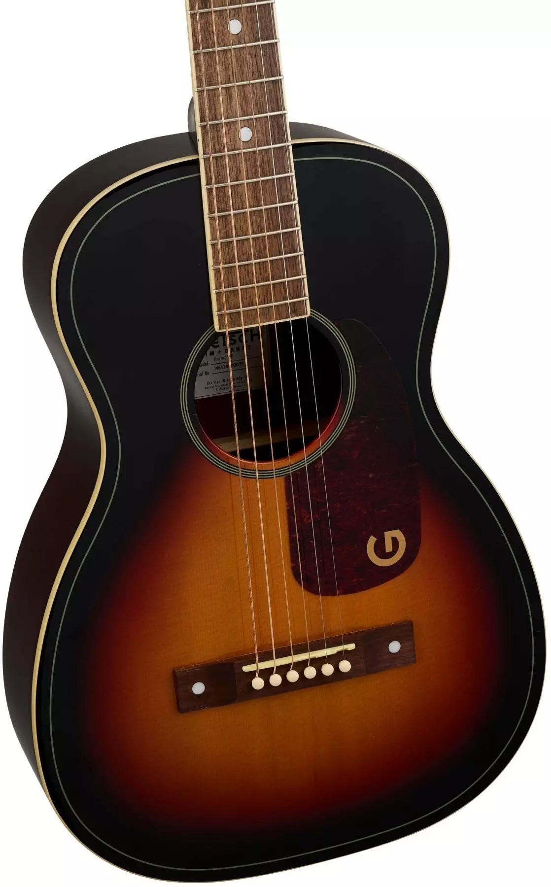 Gretsch Limited Edition Jim Dandy Parlor Solid Top, Walnut Fingerboard - Heritage Burst