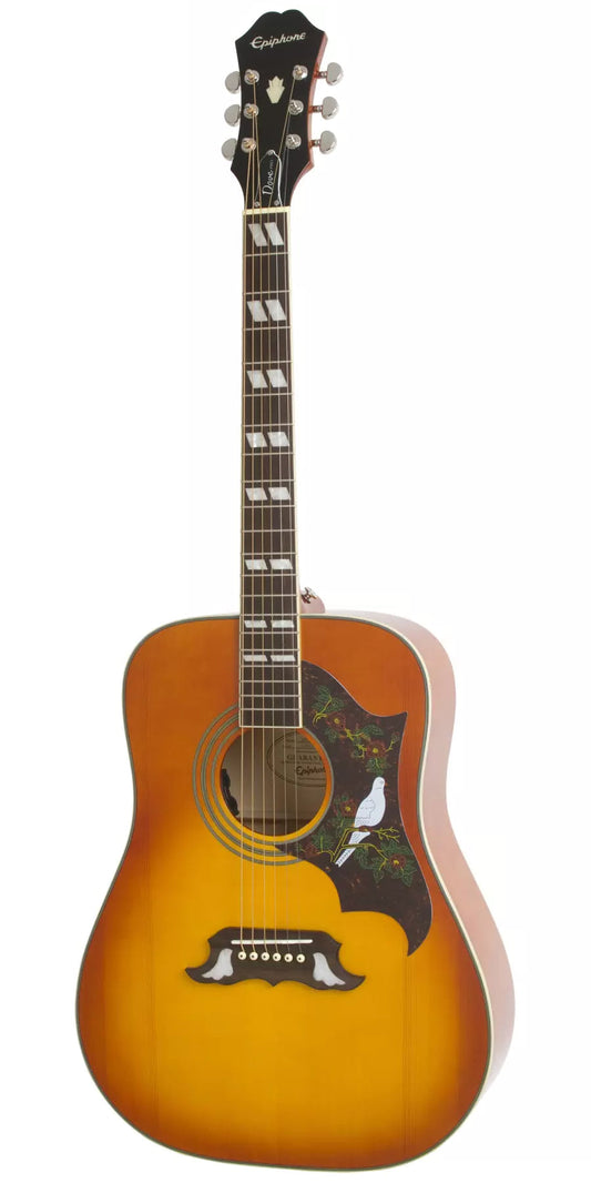 Epiphone Dove Studio Electric Acoustic Guitar in Violin Burst