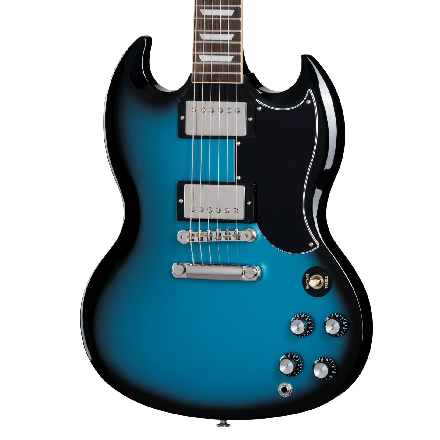 Pre Order Gibson SG Standard '61 Stopbar with Hardshell Case in Pelham Blue Burst