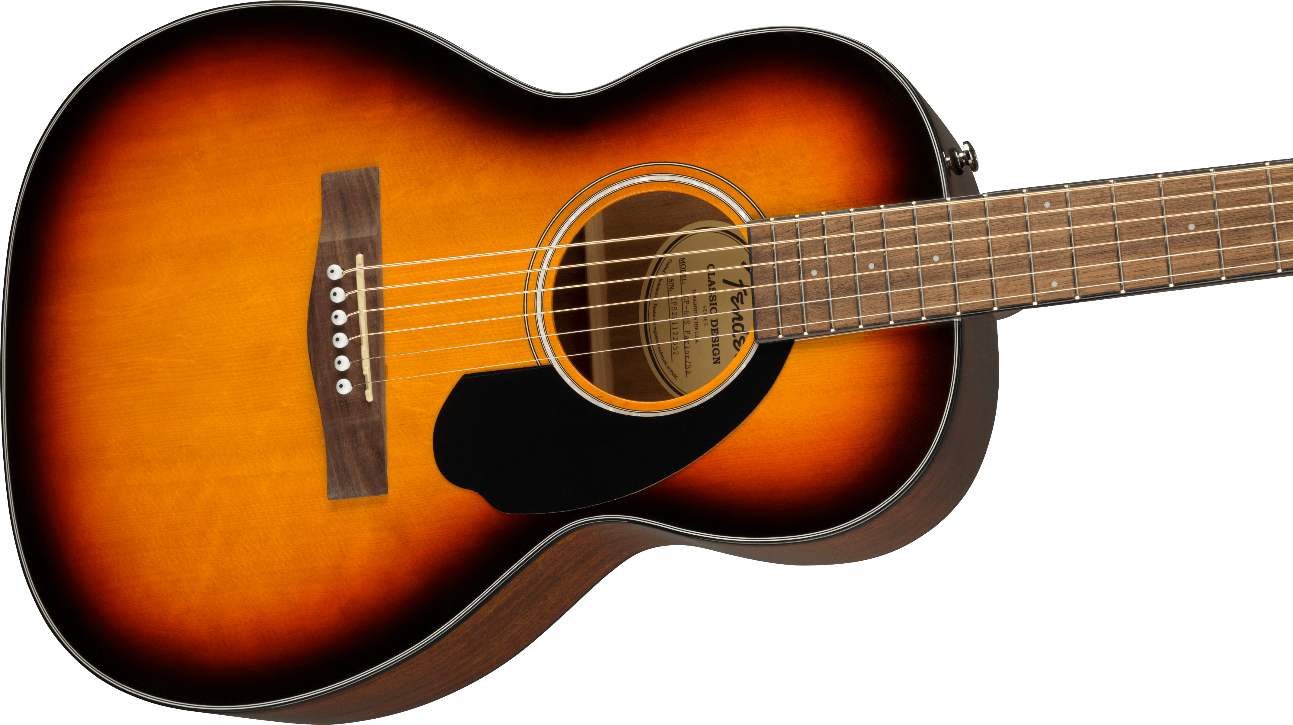 Fender CP-60S Parlor Acoustic Guitar in Sunburst