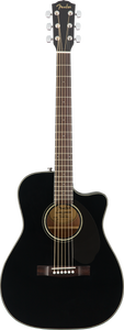 Fender CC-60SCE Concert Electric Acoustic Guitar in Black