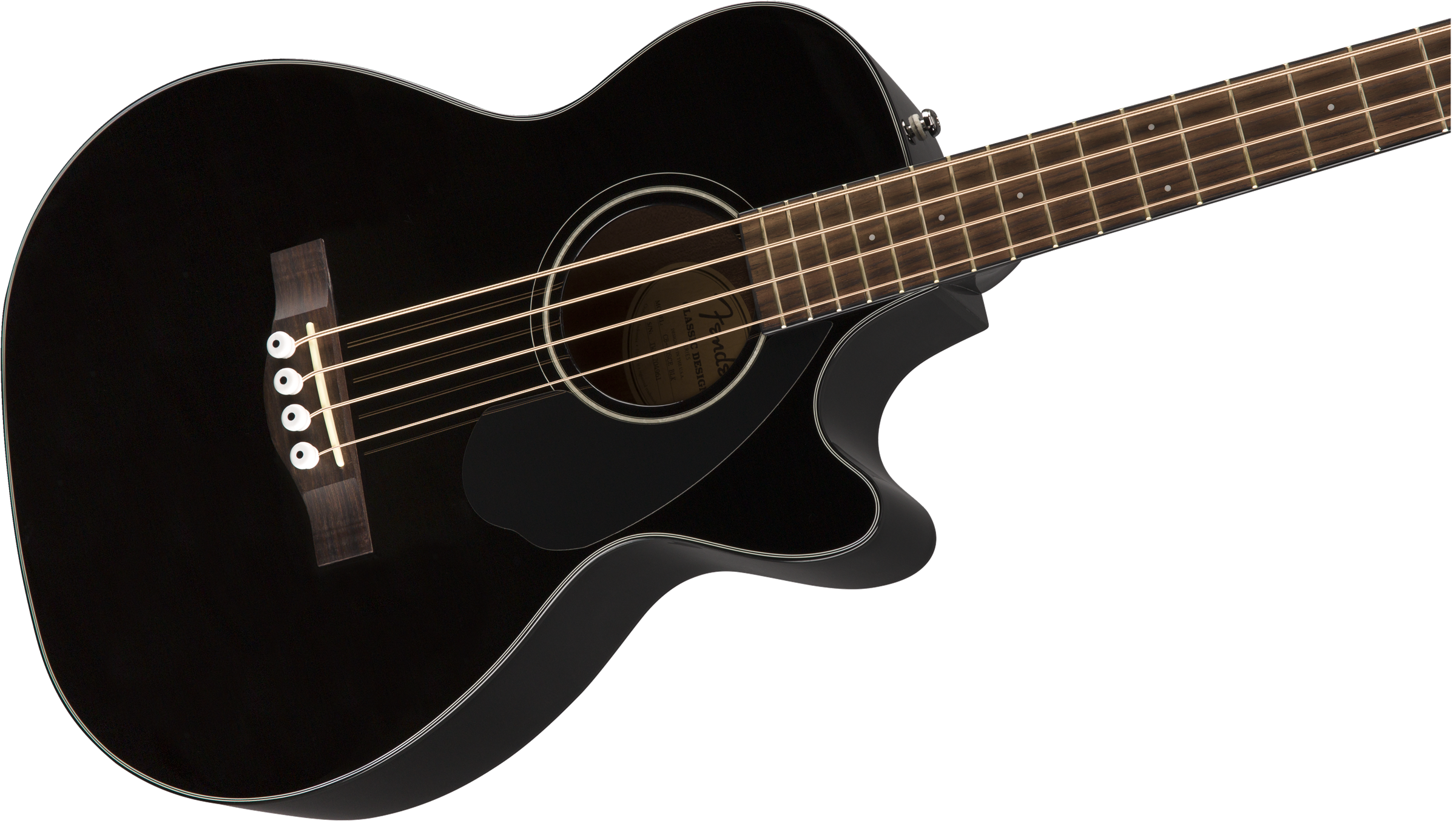 Fender CB-60sce Electric Acoustic Bass Guitar in Black