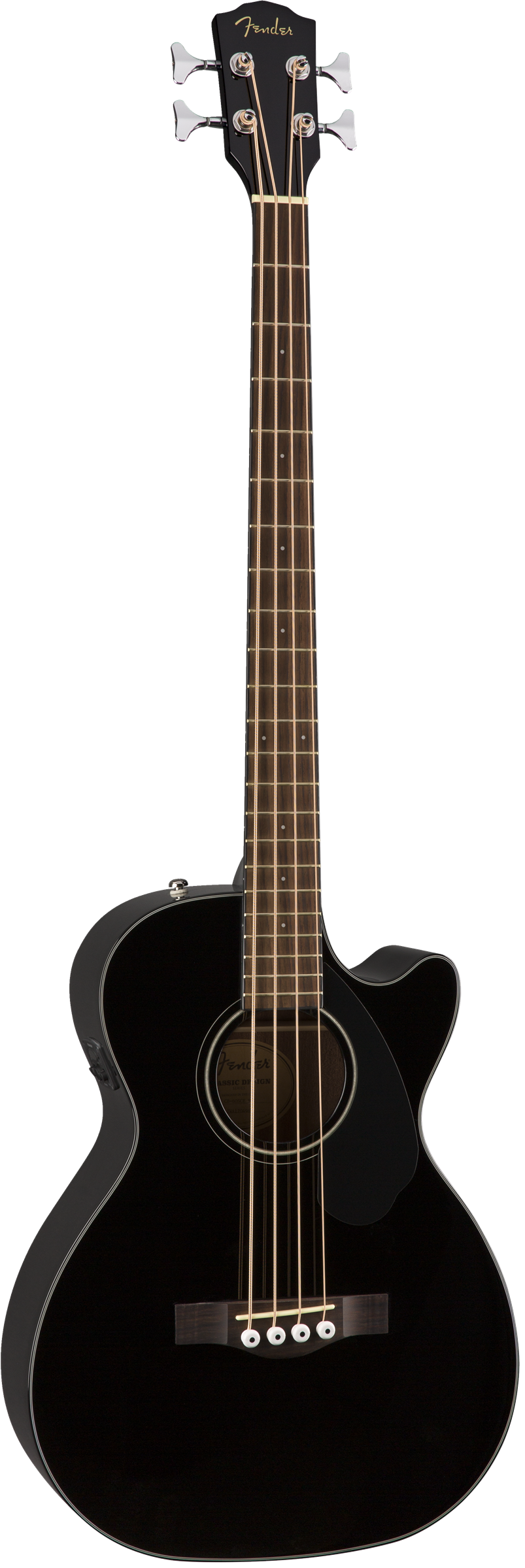 Fender CB-60sce Electric Acoustic Bass Guitar in Black