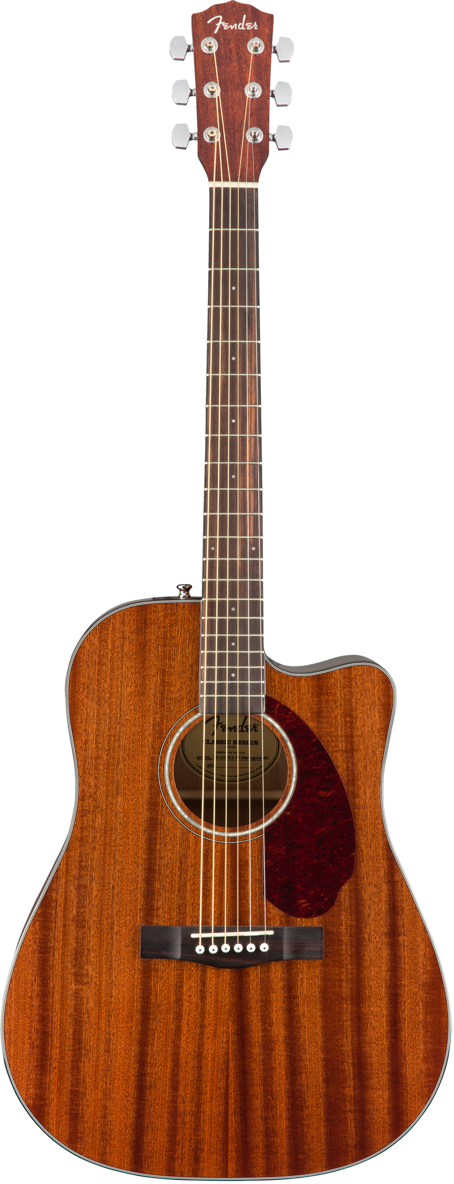 Fender CD-140SCE All Mahogany Electric Acoustic Dreadnought With Case