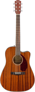 Fender CD-140SCE All Mahogany Electric Acoustic Dreadnought With Case
