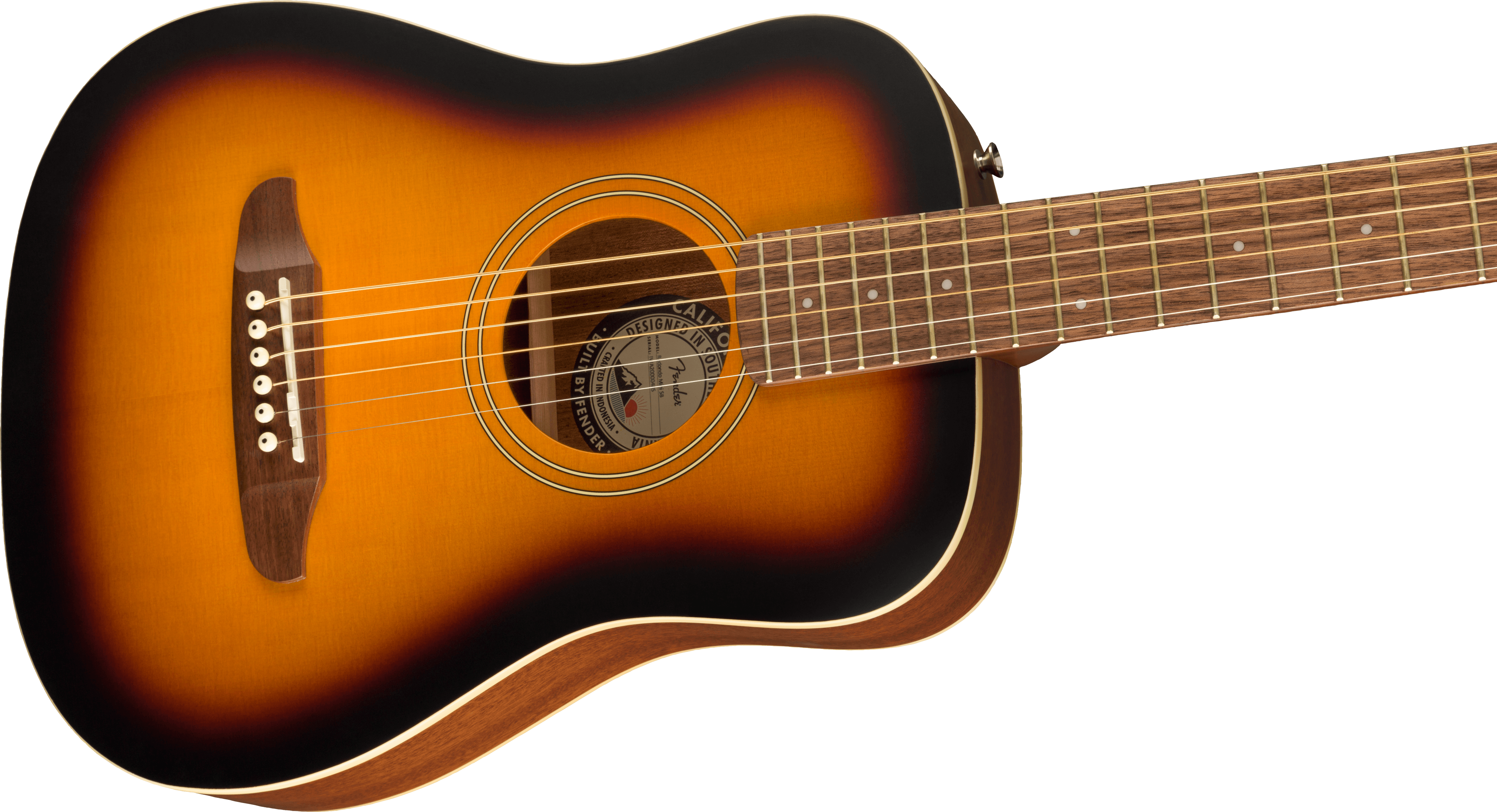 Fender Redondo Mini Acoustic Guitar With Gigbag in Sunburst