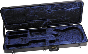 Schecter Hardcase for C-Shape Electric Guitar, Black/Blue Interior