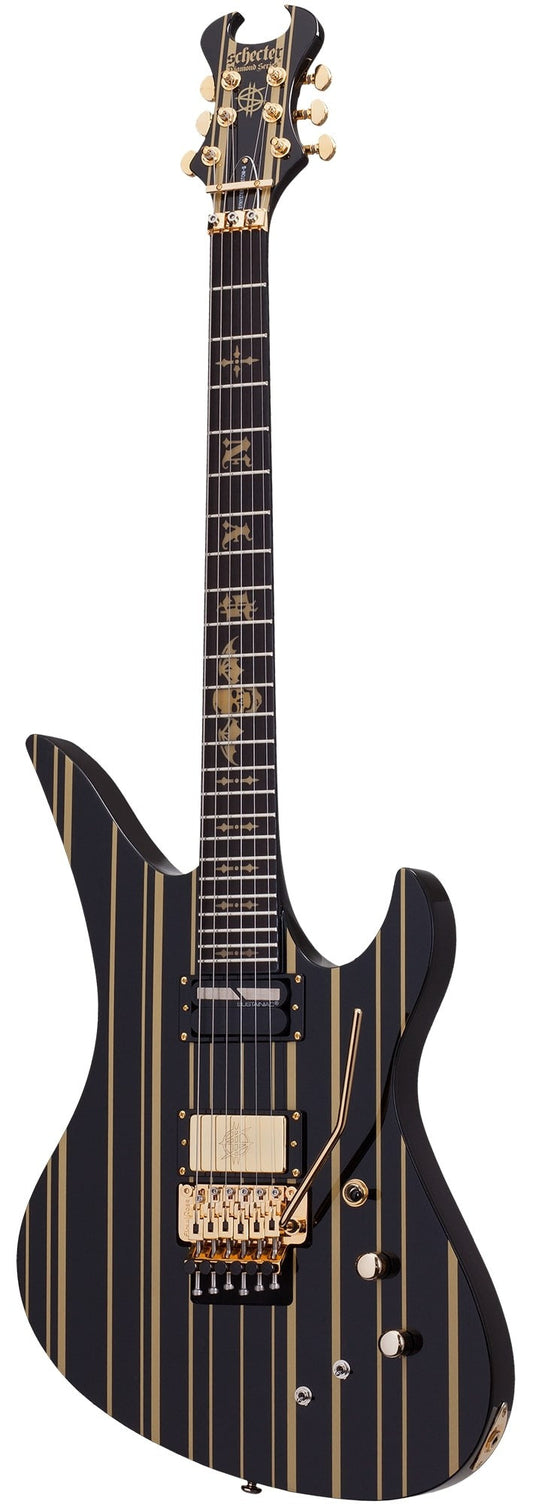 Schecter Synyster Gates Custom-S  Black/Gold Stripes