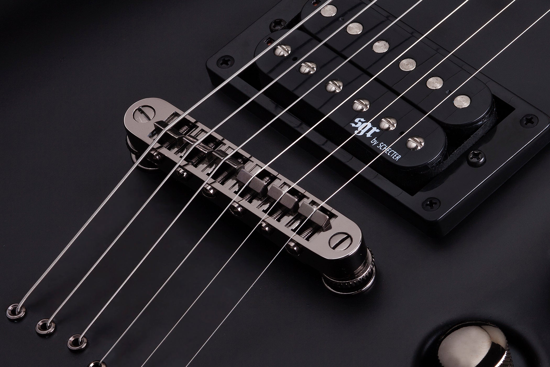 Schecter C-1 Sgr 6-String Electric Guitar, Midnight Satin Black