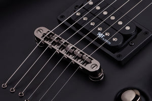 Schecter C-1 Sgr 6-String Electric Guitar, Midnight Satin Black
