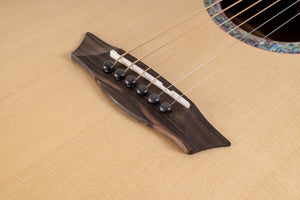 Washburn Bella Tono Elegante S24S Solid Top Acoustic Guitar, Spruce / Pau Ferro