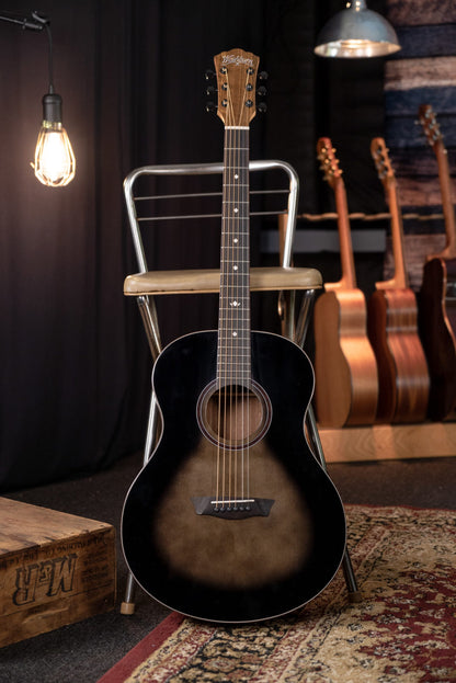 Washburn Bella Tono Studio 9 Acoustic Guitar Charcoal Spruce/Walnut