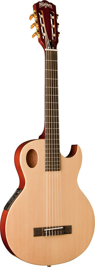 Washburn Festival eact42s-a Nylon-String Acoustic-Electric Guitar Natural