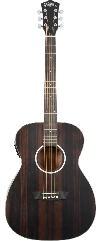 Washburn Deep Forest Ebony DFEFE-U Electric Acoustic Guitar