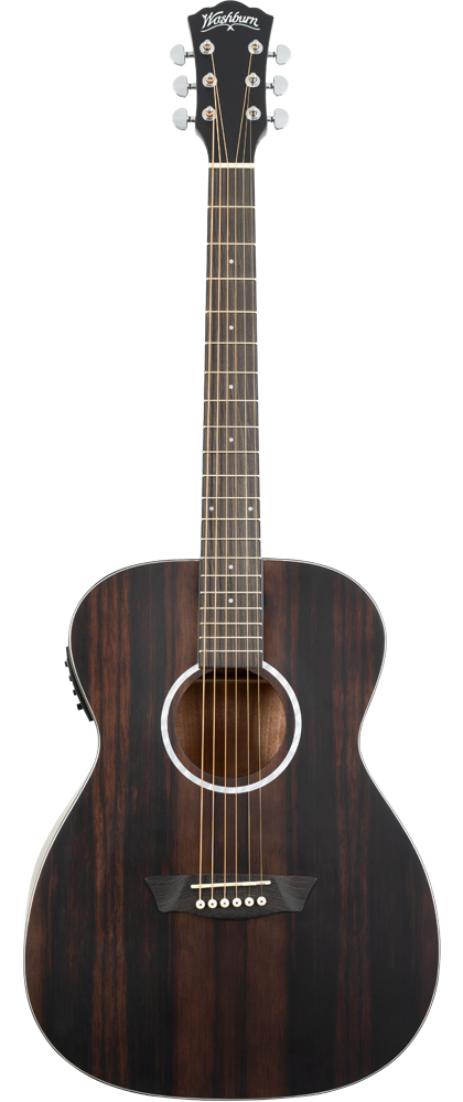 Washburn Deep Forest Ebony DFEFE-U Electric Acoustic Guitar